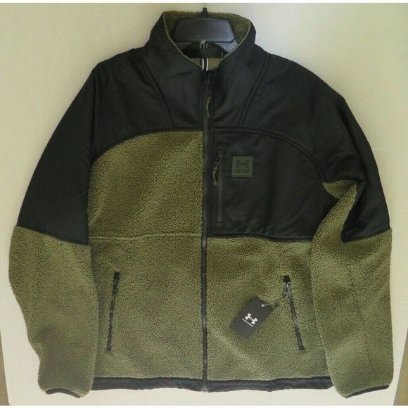 Under Armour 1366091 Men Sz 2XL Marine Green/Black Mission Full Zip Swacket $140 - Picture 3 of 8